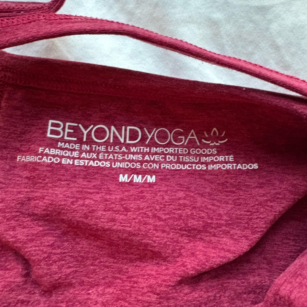 Burgundy Beyond Yoga Two-Piece Active Set - Crop Tank & Leggings - Picture 2 of 7
